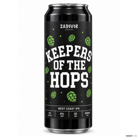 ж/б KEEPERS OF THE HOPS 0,45л(20шт) ЧЗ (ZAGOVOR)