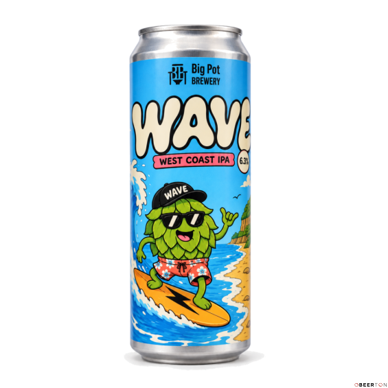 ж/б WAVE 0,45л(12шт) ЧЗ (BIG POT BREWERY)