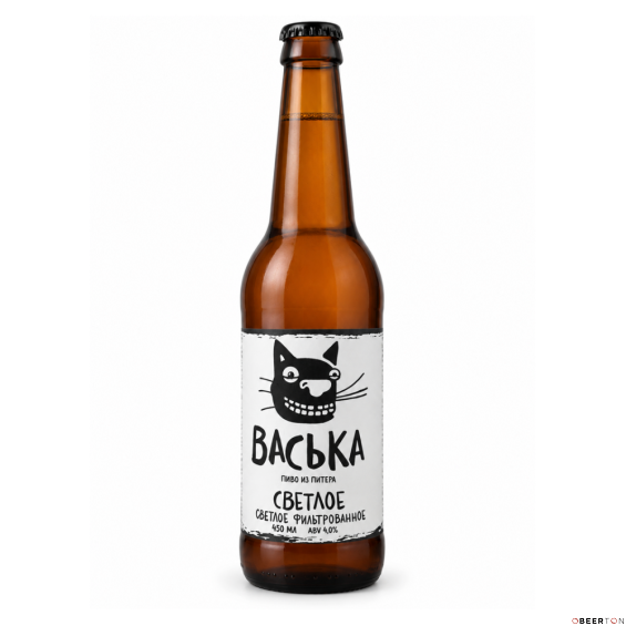 стекло ВАСЬКА СВЕТЛОЕ 0,45л ЧЗ(12шт) (VASILEOSTROVSKAYA)