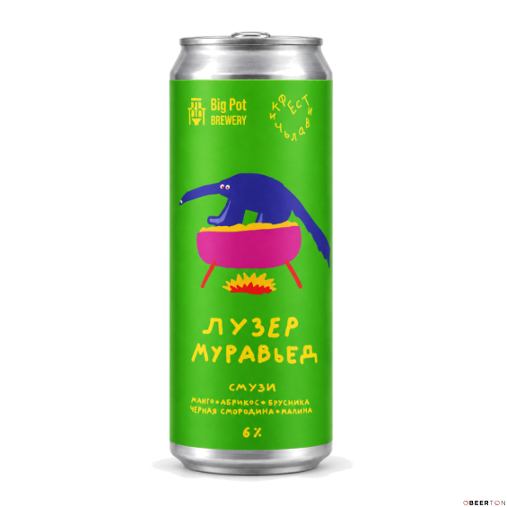 ж/б МУРАВЬЕД ЛУЗЕР 0,45л(12шт) ЧЗ (BIG POT BREWERY)