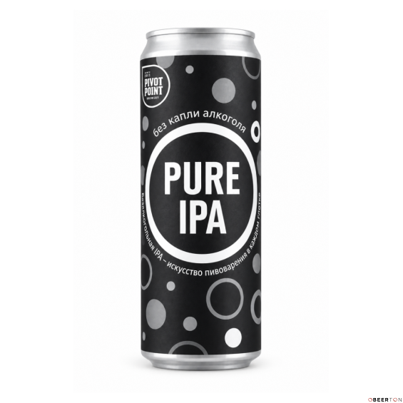 ж/б Б/А PURE IPA (ЧЕРНАЯ) 0,45л (6шт) ЧЗ (PIVOT РOINT)