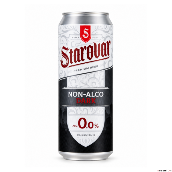 ж/б БЕЗАЛКОГОЛЬНОЕ DARK 0 0,45л (6шт)ЧЗ (STAROVAR)