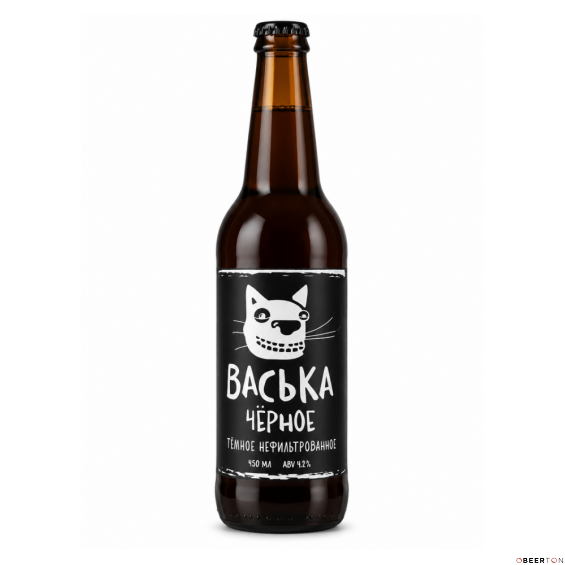 стекло ВАСЬКА ЧЕРНОЕ 0,45л (12шт)ЧЗ(VASILEOSTROVSKAYA)