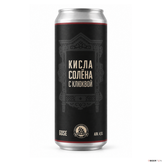 ж/б КИСЛА СОЛЁНА С КЛЮКВОЙ 0,45лЧЗ (BREWLOK)