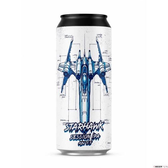 ж/б STARHAWK SESSION IPA 0,45л (12ш)ЧЗ (SELFMADE)